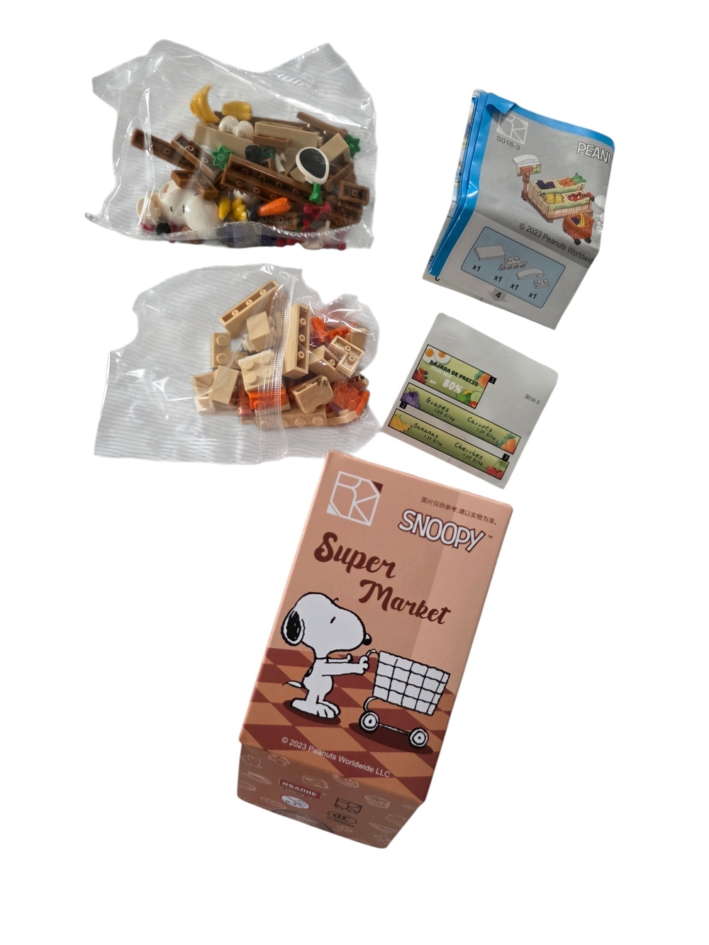 Snoopy Super Market Bricks Blind Box - Confirmed Fruit And Vegetable Area